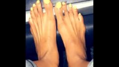 Beautiful Black Long Toes Feet 1