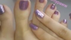 @kissmypaww Turkish Toes & Feet Glitter Pedi