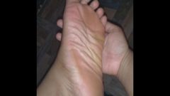 Showing My Soles Feet And Jiggling My Toes