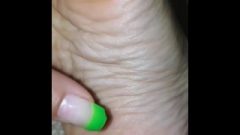 Sensual Green Toes