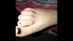 Creaming Again On Girlfriend’s Toes