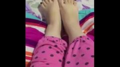 Tici Feet @tici Feet Ig Tici Feet Me Feet On The Bed, Chocolate Toenails