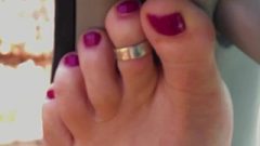 Showing Off My Innocent Male Feet & Painted Toes
