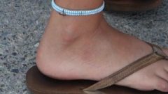 Nice Female With Attractive White Toes – Candid Feet – 3128/07/21