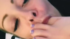 Steamy Girl Eating Cock And Licking Her Pretty Toes