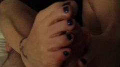 Lovely Amateur Foot Show And Foot Job From My Wife