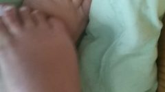 Chubby Meaty Feet And Soles Massage With Body Lotion